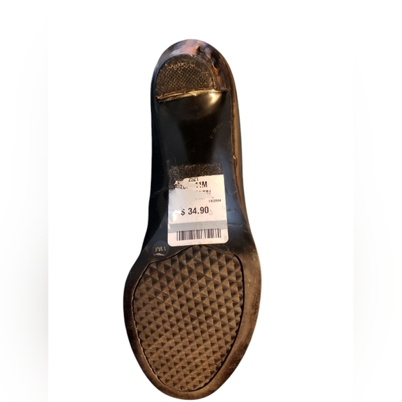 Aerosoles Black Buckle Peep Toe Women's Shoes 11 M - Picture 5 of 5